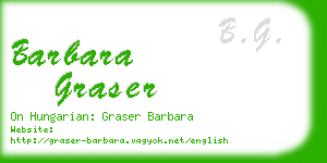barbara graser business card